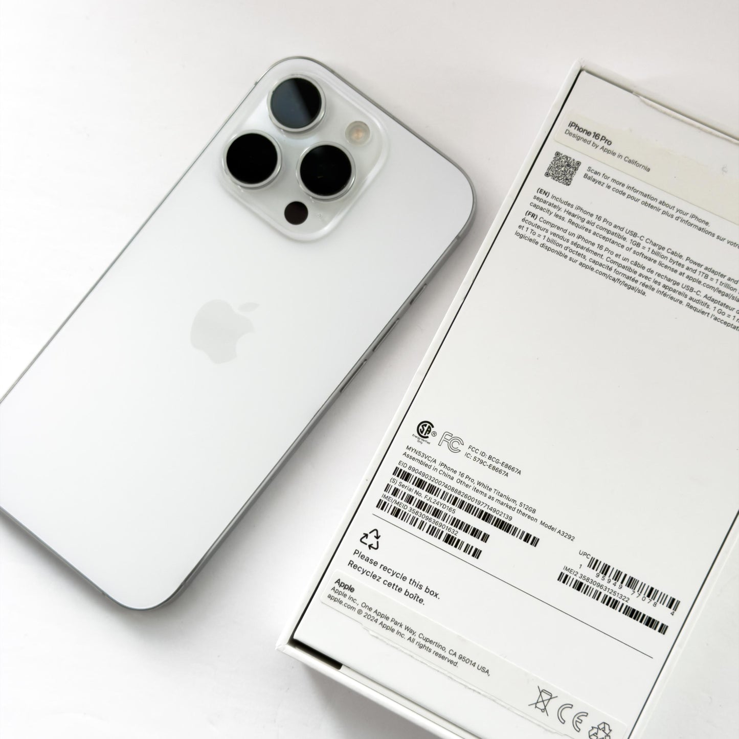 iPhone 16 Pro - 512GB White Titanium (Unlocked)