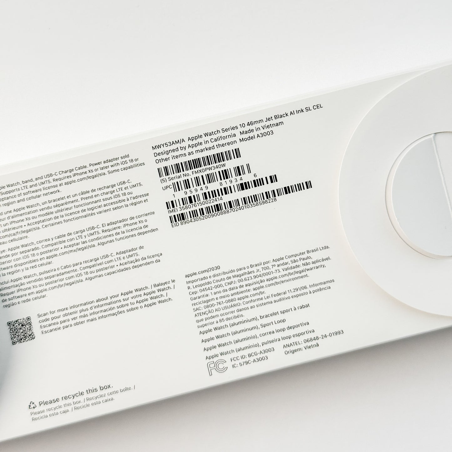 Apple Watch Series 10 - 46mm - Jet Black