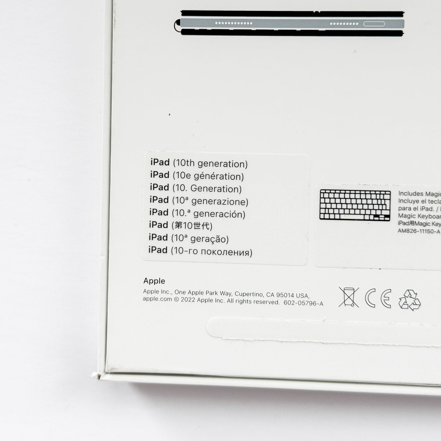 Apple Magic Keyboard Folio iPad 10th Gen (White)