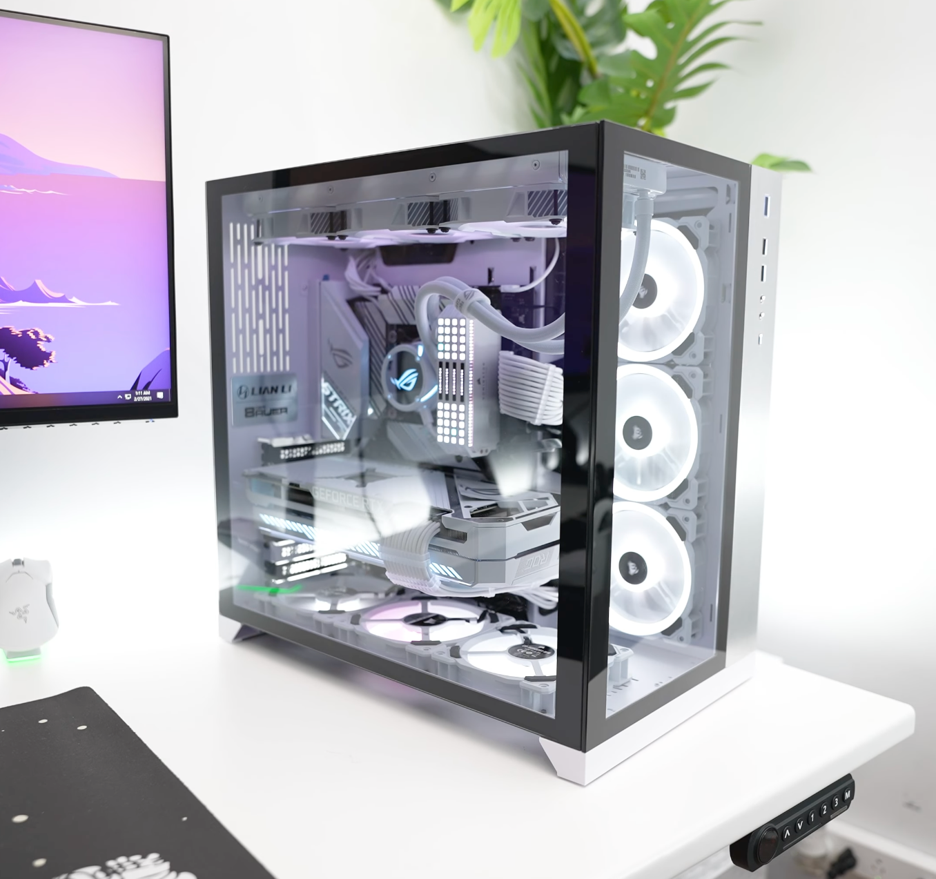 All White VERY RARE RTX STRIX 3080 Custom Gaming PC - Intel i9 10900k CPU